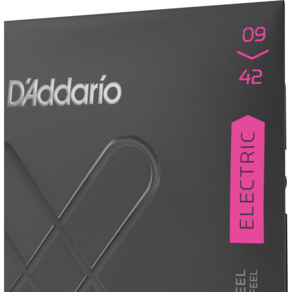 D'Addario XTE0942 XT Electric Nickel Plated Steel Electric Guitar Strings, Super Light, 09-42