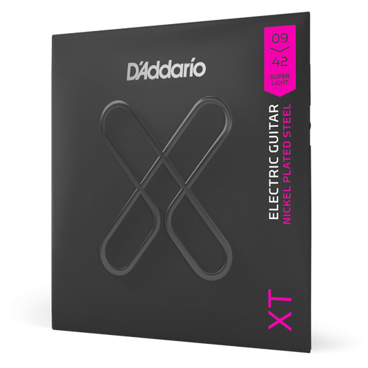 D'Addario XT Electric Nickel-Plated Steel – Super Light – 9-42