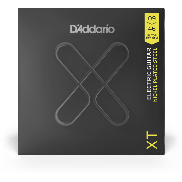 D'Addario XT Electric Nickel-Plated Steel – Super Light Top/Regular Bottom – 9-46