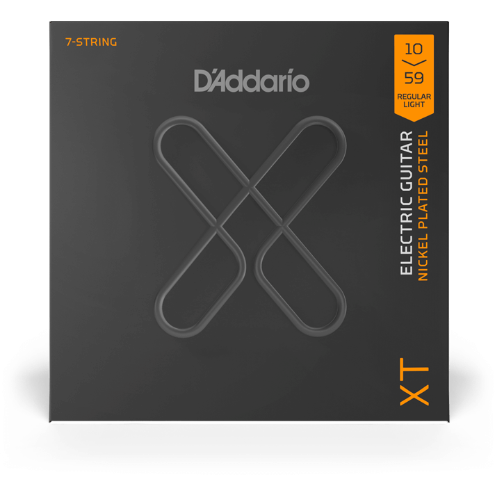 D'Addario XT Electric Nickel-Plated Steel – 7 String – Regular Light – 10-59