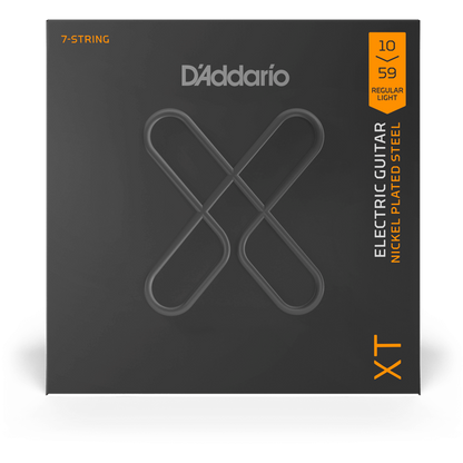 D'Addario XT Electric Nickel-Plated Steel – 7 String – Regular Light – 10-59