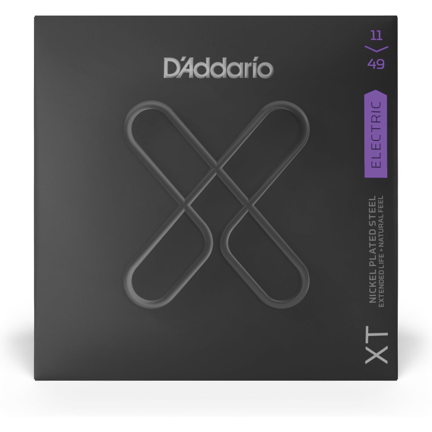 D'Addario XTE1149XT Electric Nickel Plated Steel Electric Guitar Strings, Medium, 11-49