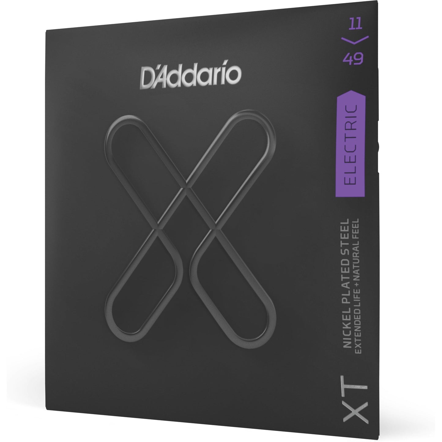 D'Addario XTE1149XT Electric Nickel Plated Steel Electric Guitar Strings, Medium, 11-49