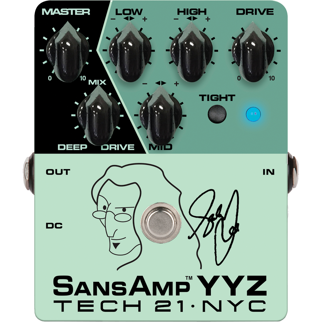 TECH 21 Sansamp YYZ Geddy Lee Signature Pedal