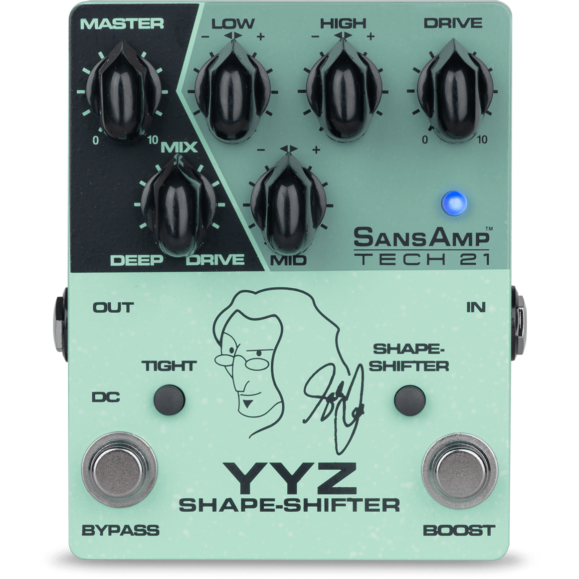 TECH 21 Sansamp YYZ Shape Shifter Geddy Lee Signature Pedal