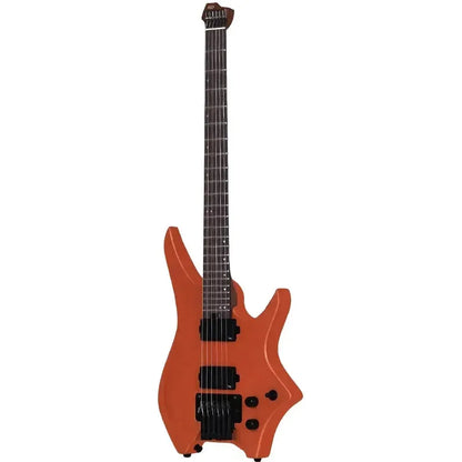 HILS HN5 – Satin Metallic Coral Orange – Headless 6-String Guitar
