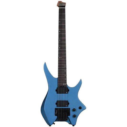 HILS HN5 – Satin Metallic Electric Blue – Headless 6-String Guitar