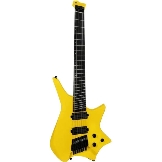 HILS HZ7 – Satin Honey Yellow – Headless 7-String Guitar