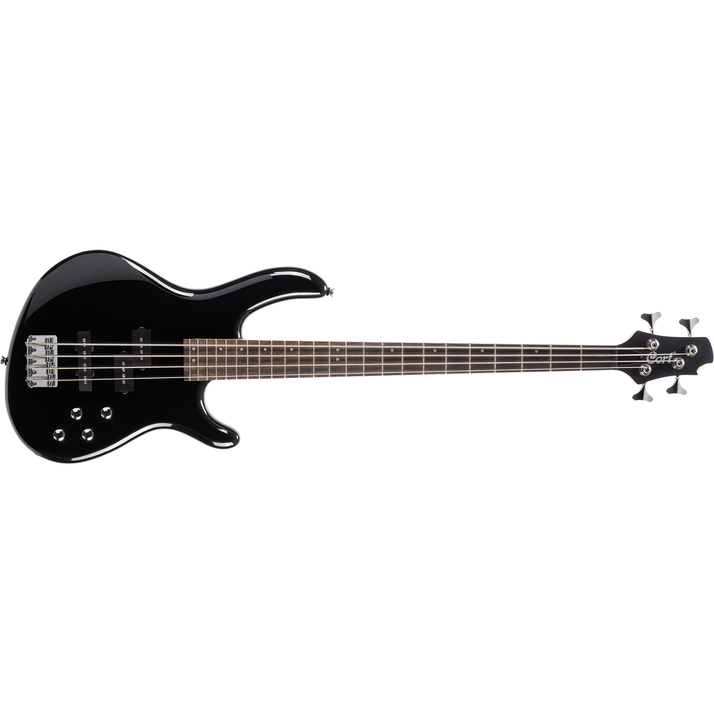 Cort Action Bass Plus Gloss Black 4 String Bass (Left Handed)