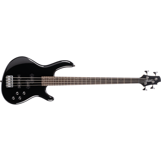 Cort Action Bass Plus Gloss Black 4 String Bass (Left Handed)