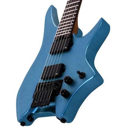 HILS HN5 – Satin Metallic Electric Blue – Headless 6-String Guitar