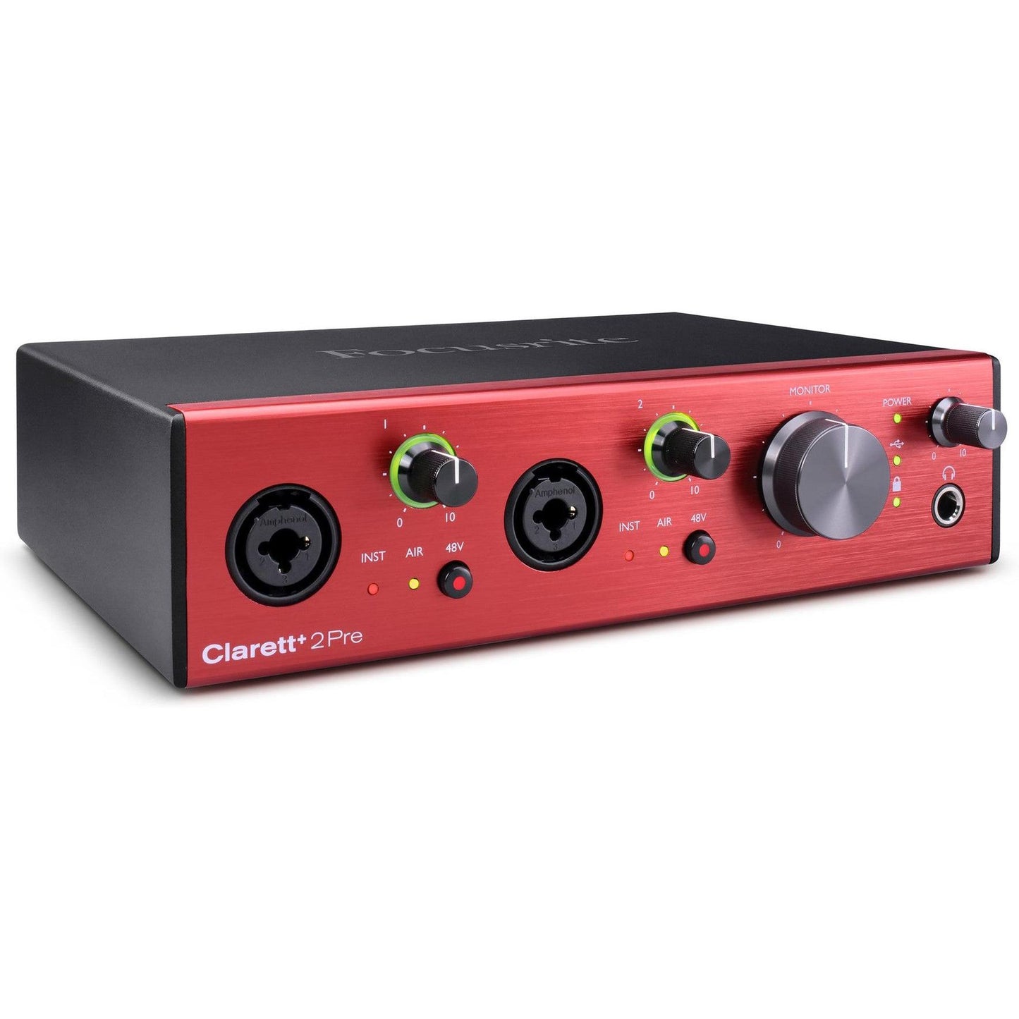 Focusrite Clarett+ 2Pre 2 Channel Mic Pre with AD/DA Conversion