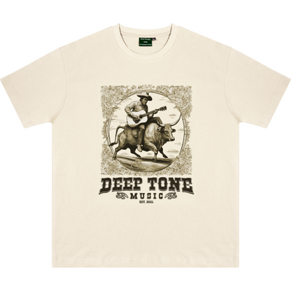 Deep Tone Music "Bull Rider" T-Shirt (Koa Goods Classic Hemp Tee)