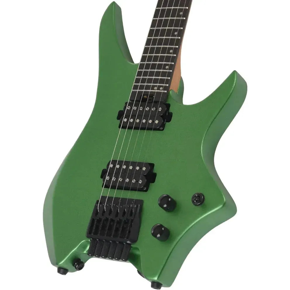 HILS HN3 – Satin Metallic Emerald Green – Headless 6-String Guitar