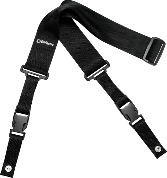 DiMarzio 2 Inch Nylon ClipLock® Guitar Strap - Black Nylon