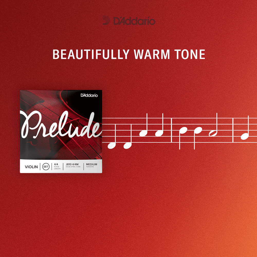 D'Addario Prelude Cello String Set – 3/4 Scale – Medium Tension