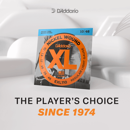 D'Addario XL Nickel Wound Electric Guitar Strings – 8 String – Super Light – 9-65
