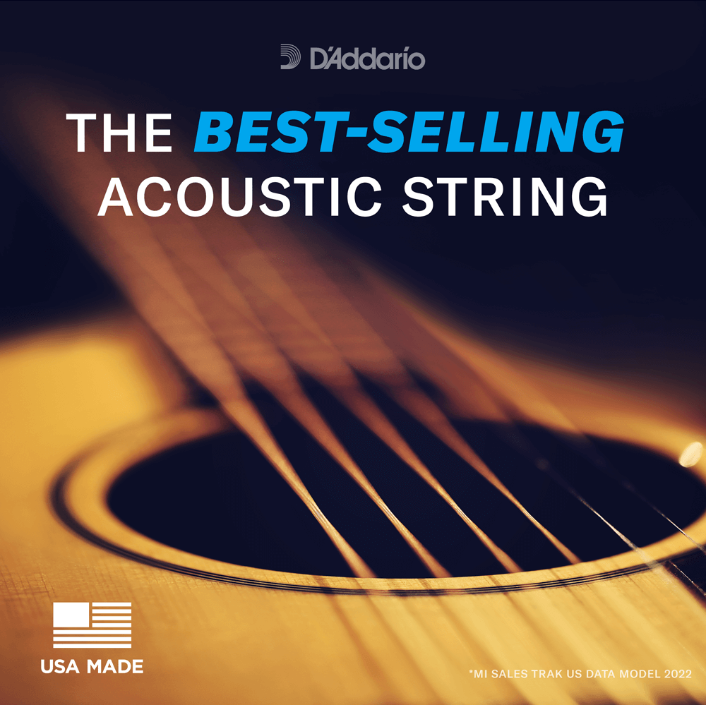 D'Addario Phosphor Bronze Acoustic Guitar Strings – Light – 12-53