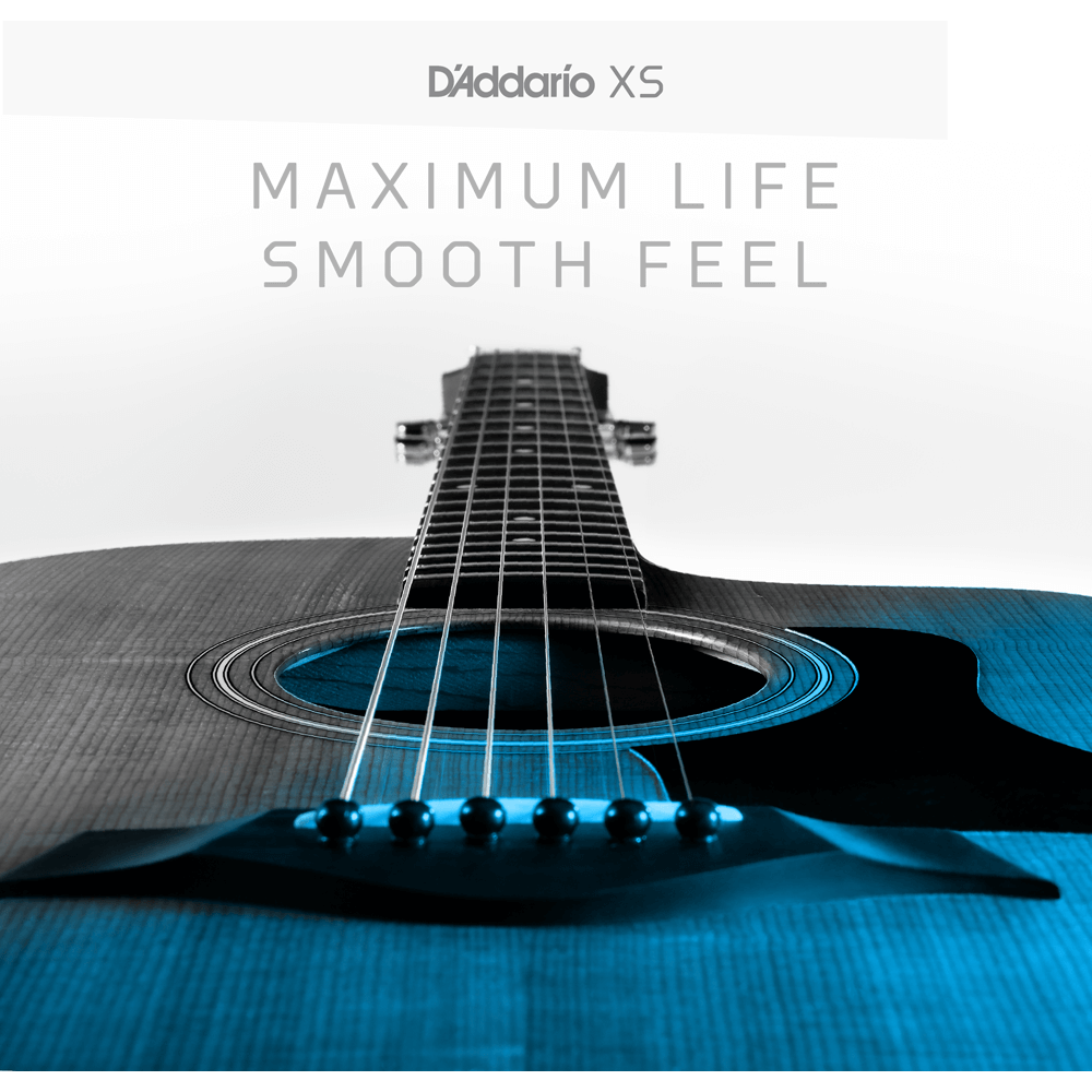 D'Addario XS 80/20 Bronze Coated Acoustic Guitar Strings – Light – 12-53
