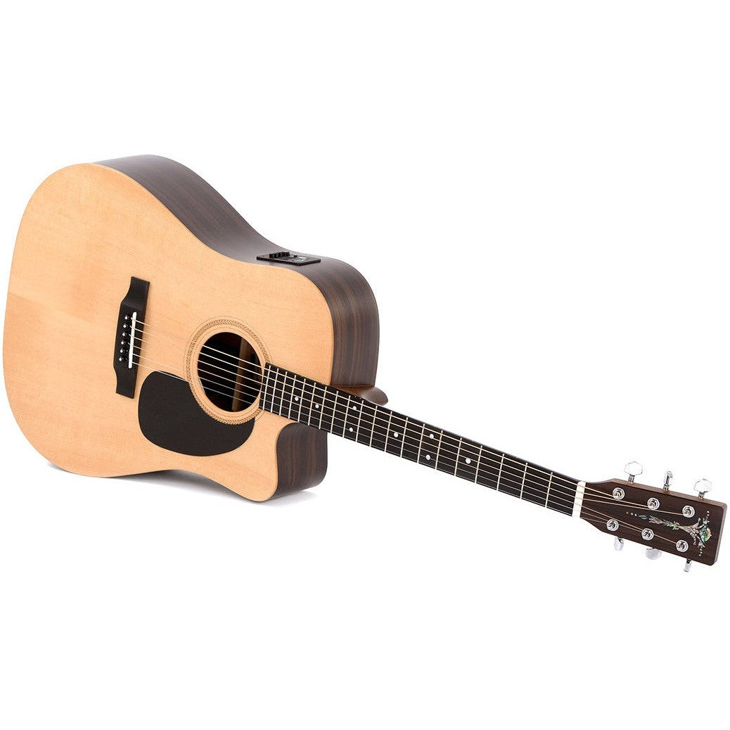 Sigma DTCE Dreadnought Acoustic Guitar Cutaway Solid Spruce Top - Tilia Back and Sides - Satin