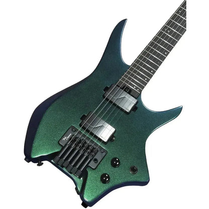 HILS HN6 – Gloss Cosmic Green – Headless 6-String Guitar