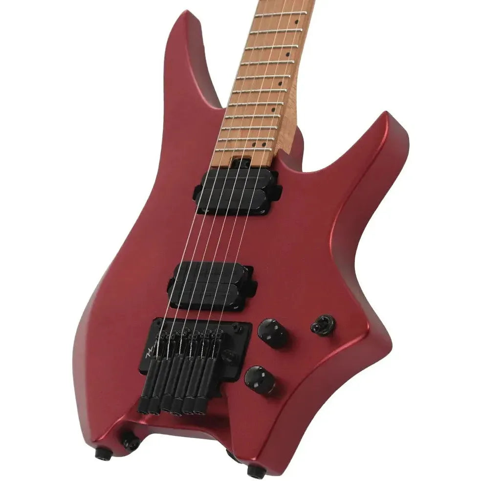 HILS HN4 – Satin Ruby Red – Headless 6-String Guitar