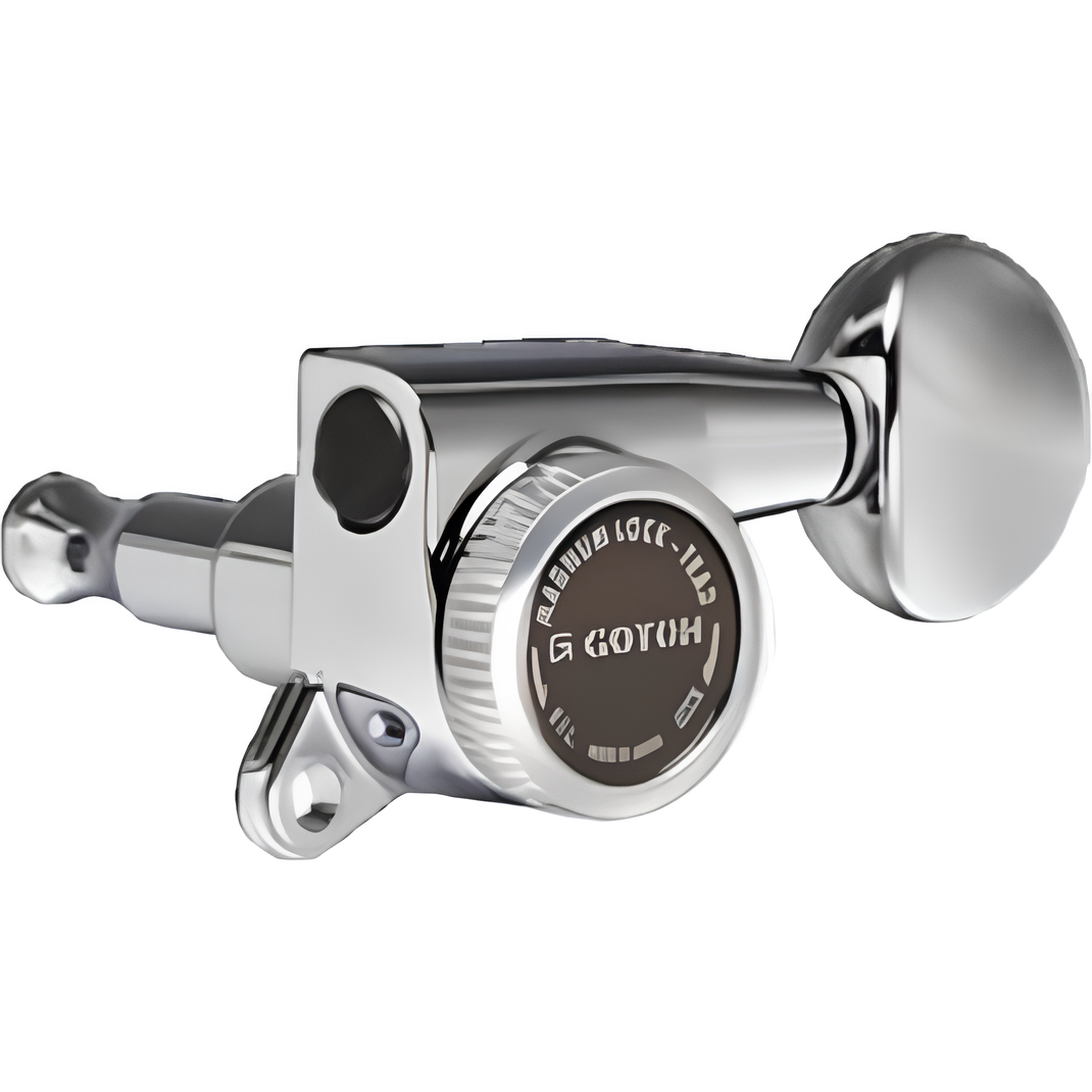 Gotoh SG381 Deluxe Acoustic/Electric Locking Machine Heads 6-In-Line Chrome G38MGT