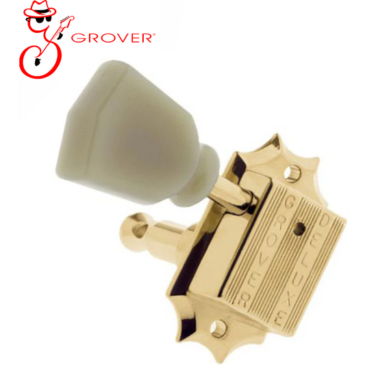 Grover Genuine 3-A-Side Deluxe GRO135G Machine Heads Tuners Gold Les Paul