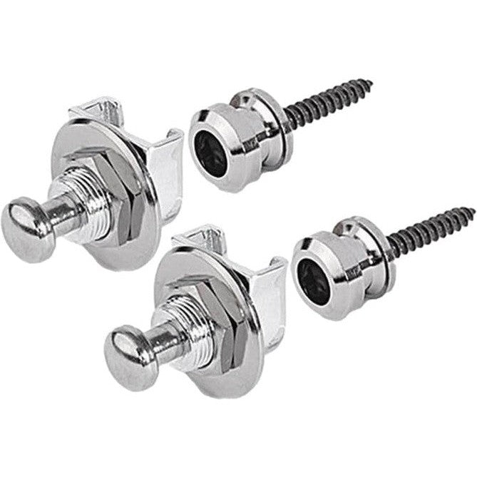 Grover Strap Locks Quick Release Chrome Pair GRO651