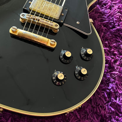 Early 1970s Greco EG-420B Les Paul Custom Black Beauty (w/ Embossed Humbuckers) (MIJ Matsumoku)