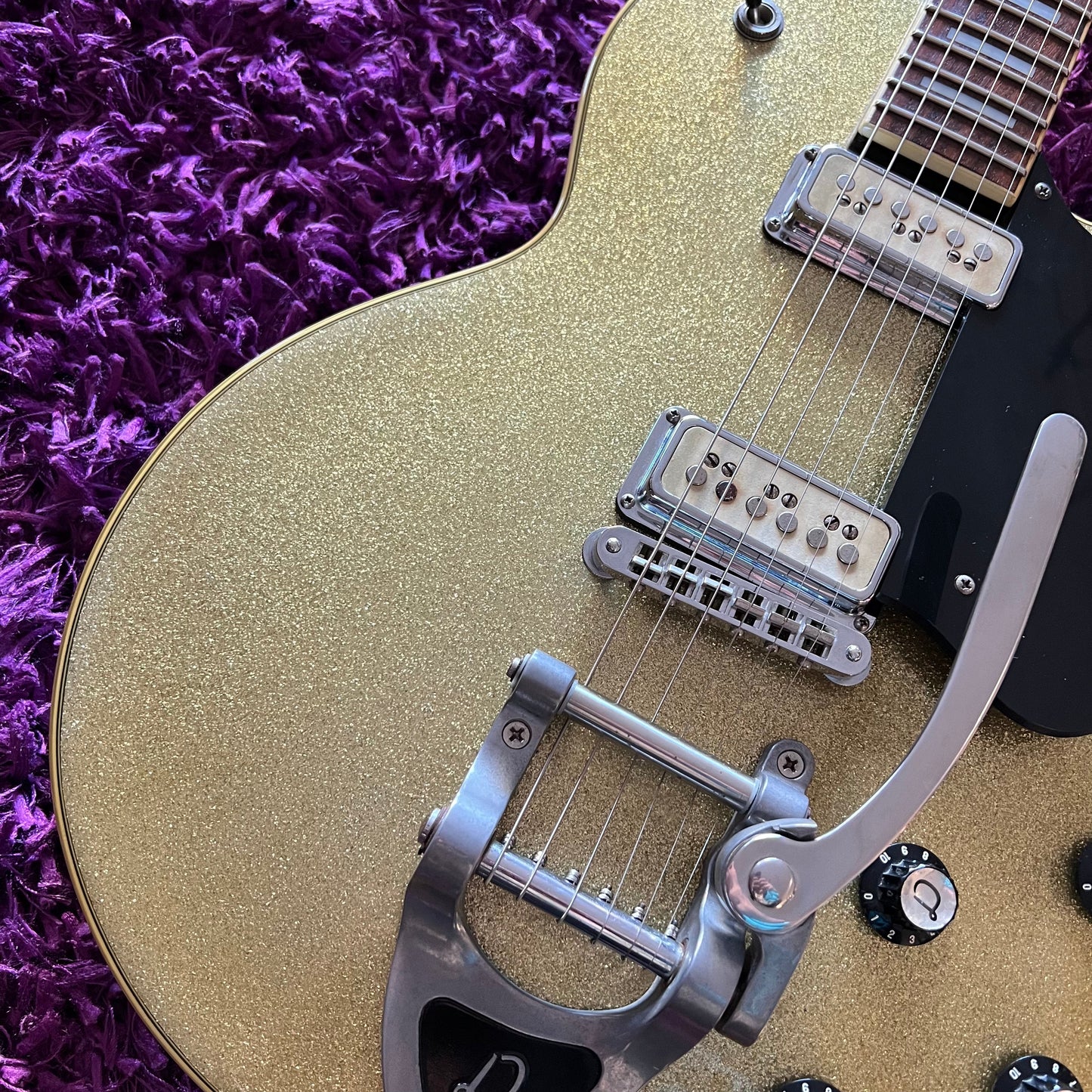 Guild DeArmond M-75T Electric Guitar Champagne Sparkle (w