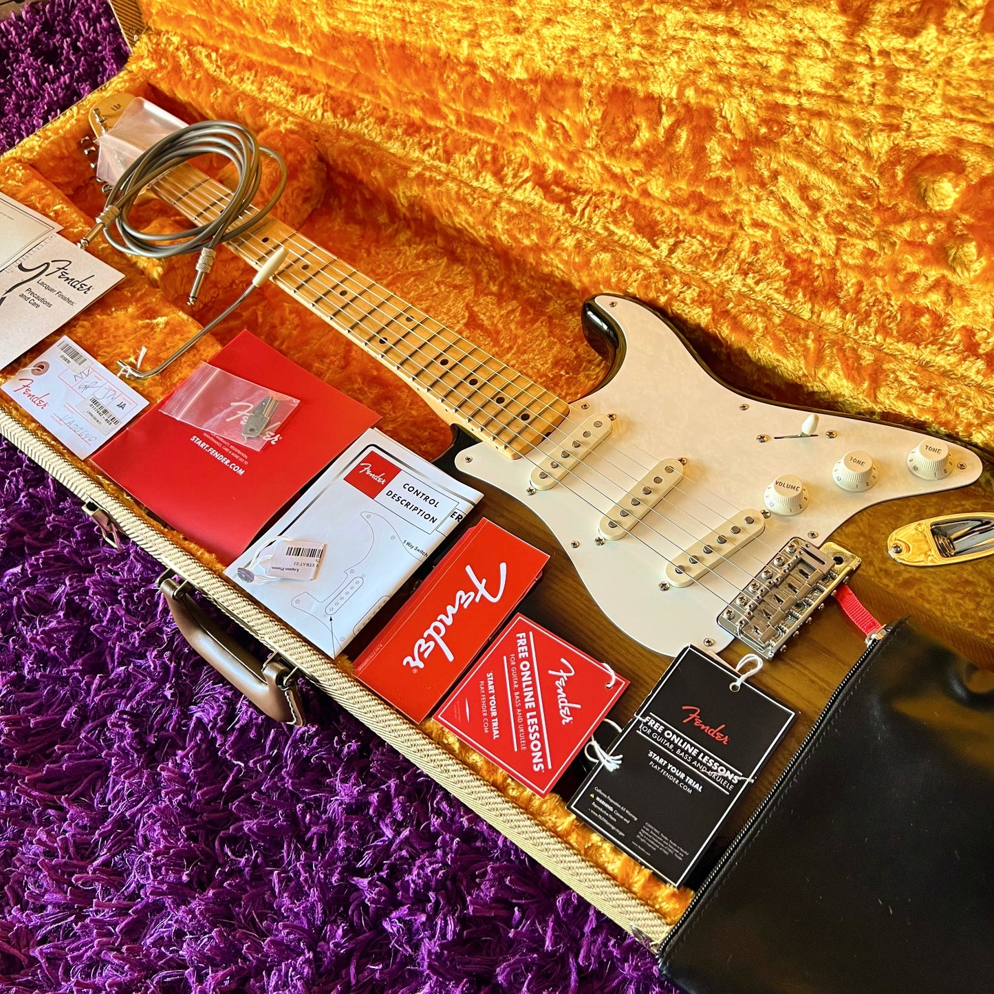 Fender Stories Collection Eric Johnson 1954 “Virginia” Stratocaster, Maple Fingerboard, 2-Color Sunburst