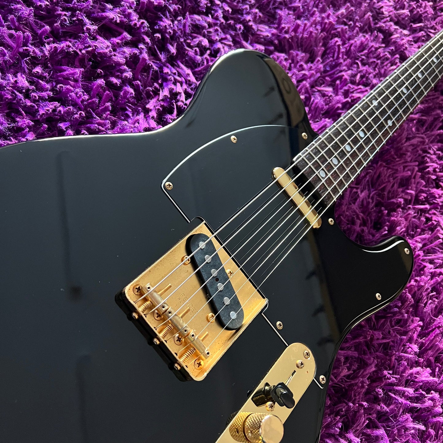 1989 Fender TLG80-60 Telecaster 'H' Serial Black and Gold (MIJ Fujigen)