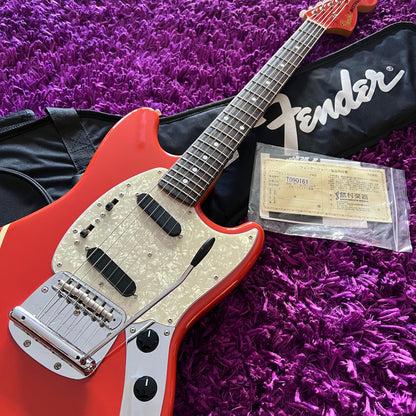 2012 Fender Competition Mustang MG-73/CO '73 Reissue Fiesta Red Matching Headstock (MIJ)