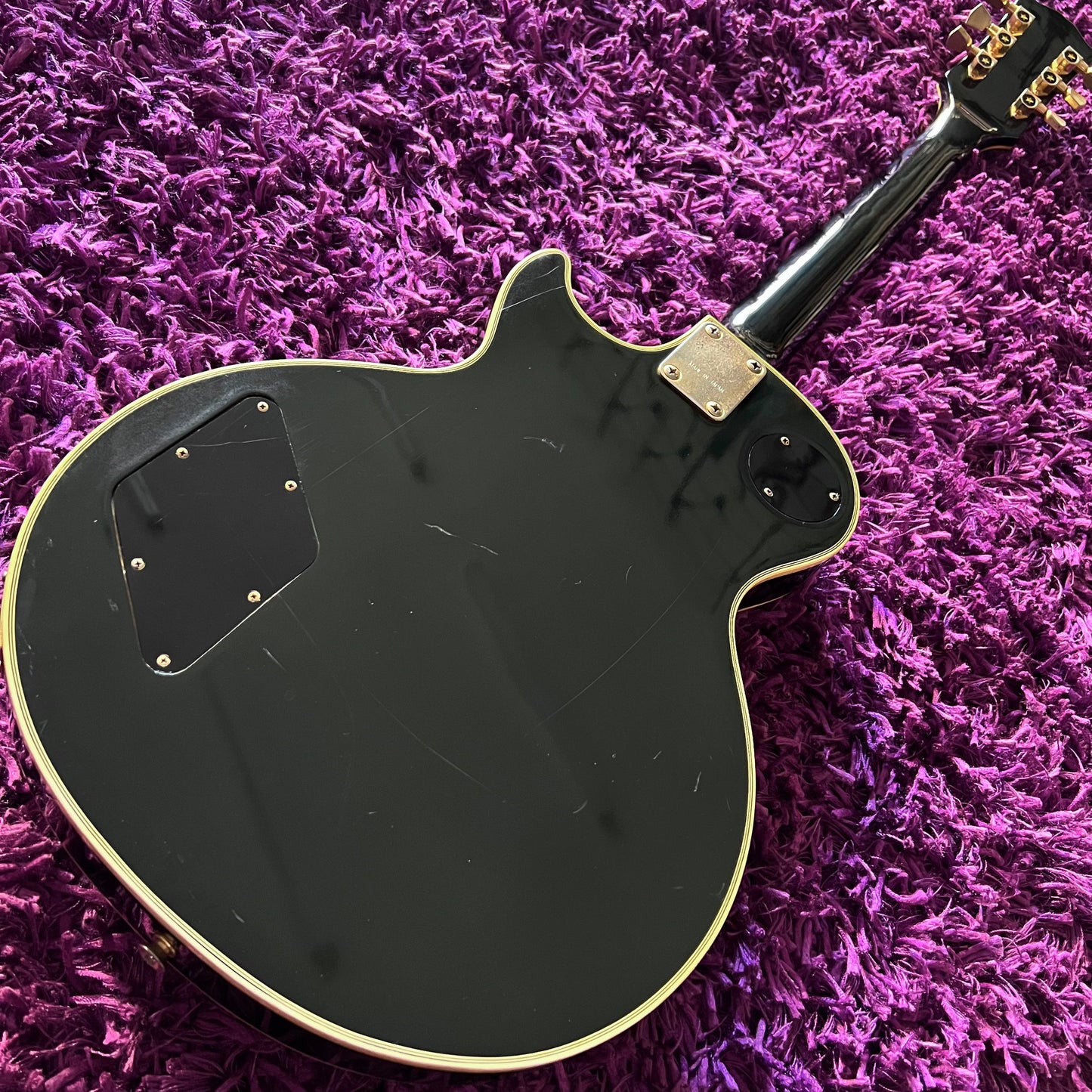 Early 1970s Greco EG-420B Les Paul Custom Black Beauty (w