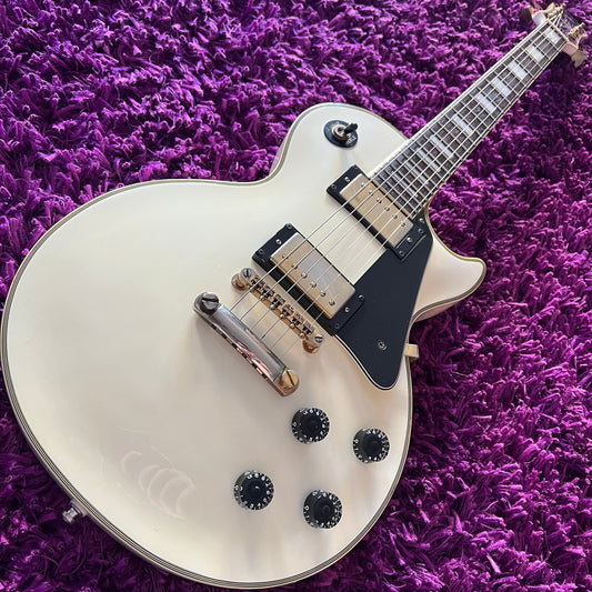 1999 Epiphone (by Gibson) Les Paul Custom White (Korean Unsung) (w/ HSC)