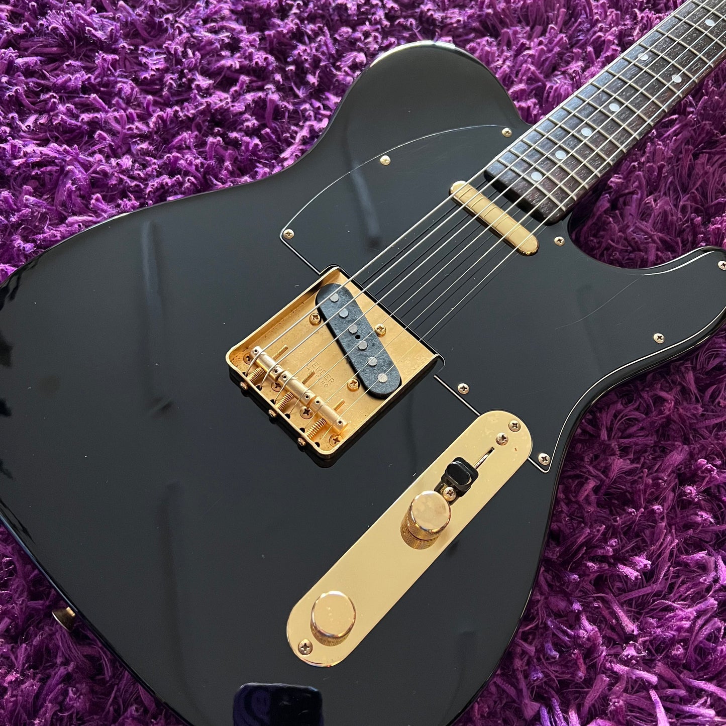 1989 Fender TLG80-60 Telecaster 'H' Serial Black and Gold (MIJ Fujigen)