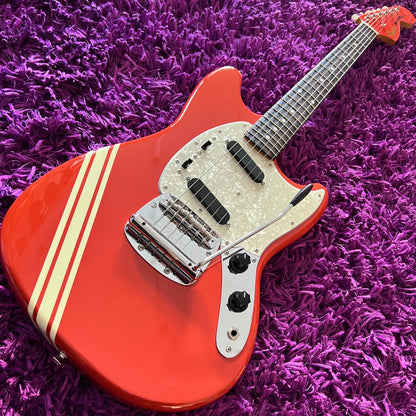 2012 Fender Competition Mustang MG-73/CO '73 Reissue Fiesta Red Matching Headstock (MIJ)