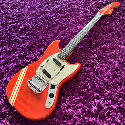 2012 Fender Competition Mustang MG-73/CO '73 Reissue Fiesta Red Matching Headstock (MIJ)