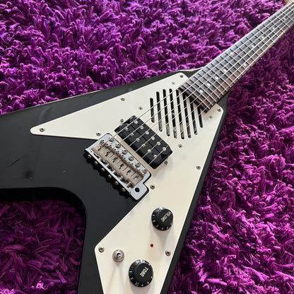 Early 90s Greco MINI-FV Flying V w/ Onboard Speaker & Gig Bag