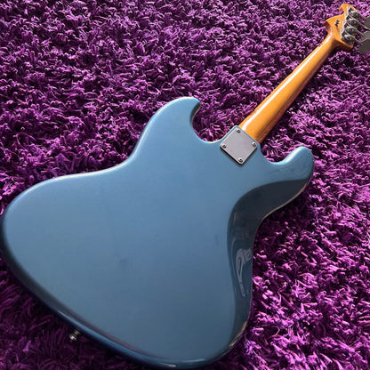 2004-05 Fender JB62-US Jazz Bass '62 Reissue Ice Blue Metallic w/ Matching Headstock (CIJ)