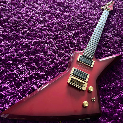 1982 Aria Pro II ZZ Custom Explorer Wine Red Burst (MIJ Matsumoku)