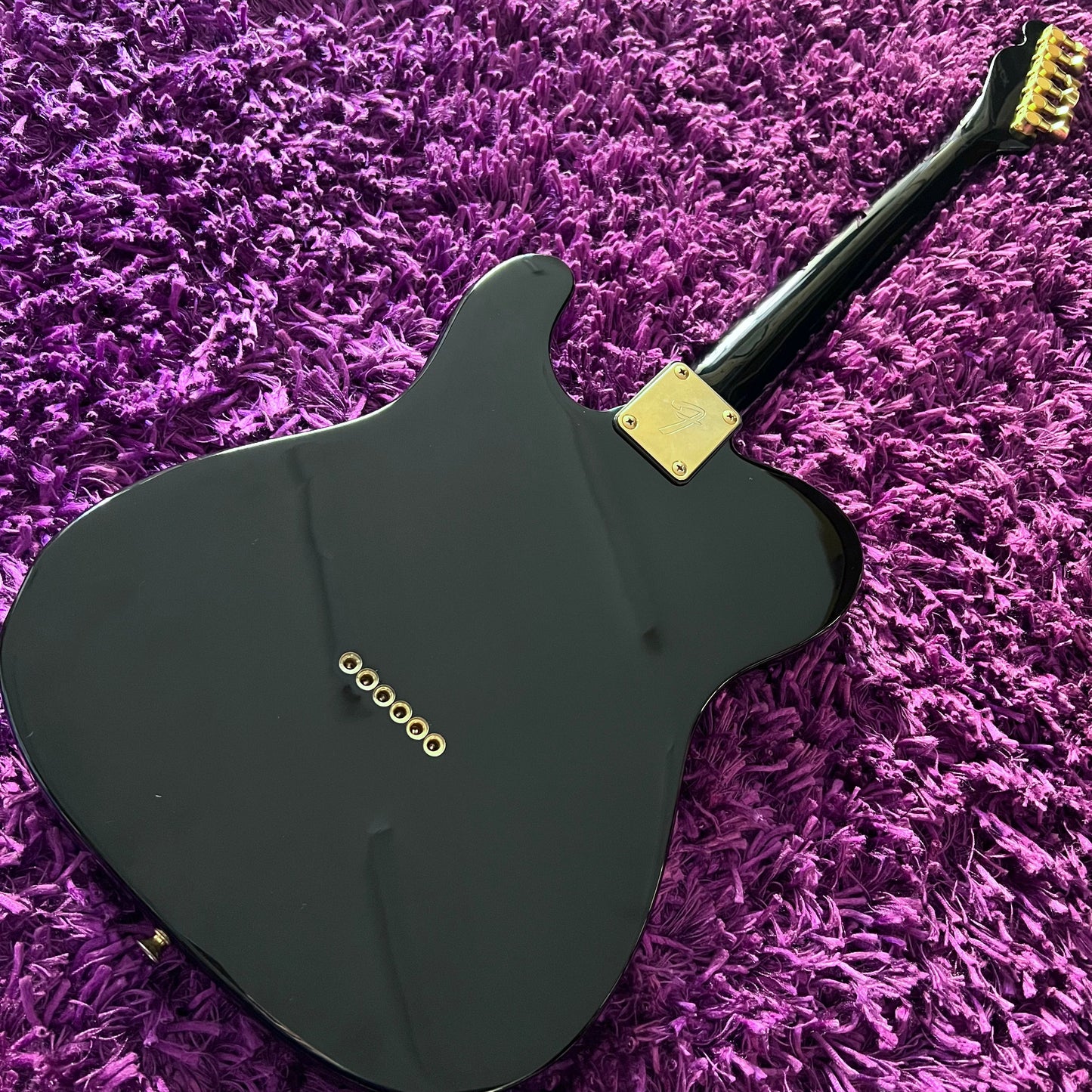 1989 Fender TLG80-60 Telecaster 'H' Serial Black and Gold (MIJ Fujigen)