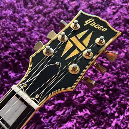 Early 1970s Greco EG-420B Les Paul Custom Black Beauty (w/ Embossed Humbuckers) (MIJ Matsumoku)
