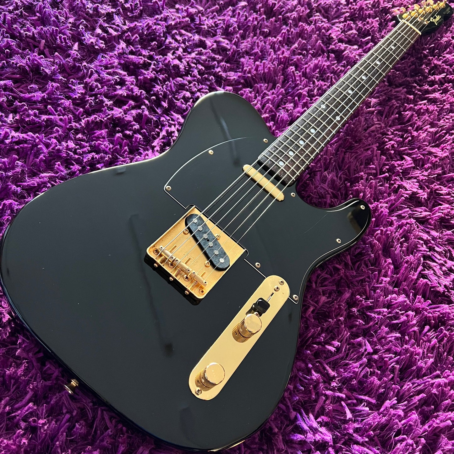 1989 Fender TLG80-60 Telecaster 'H' Serial Black and Gold (MIJ Fujigen)