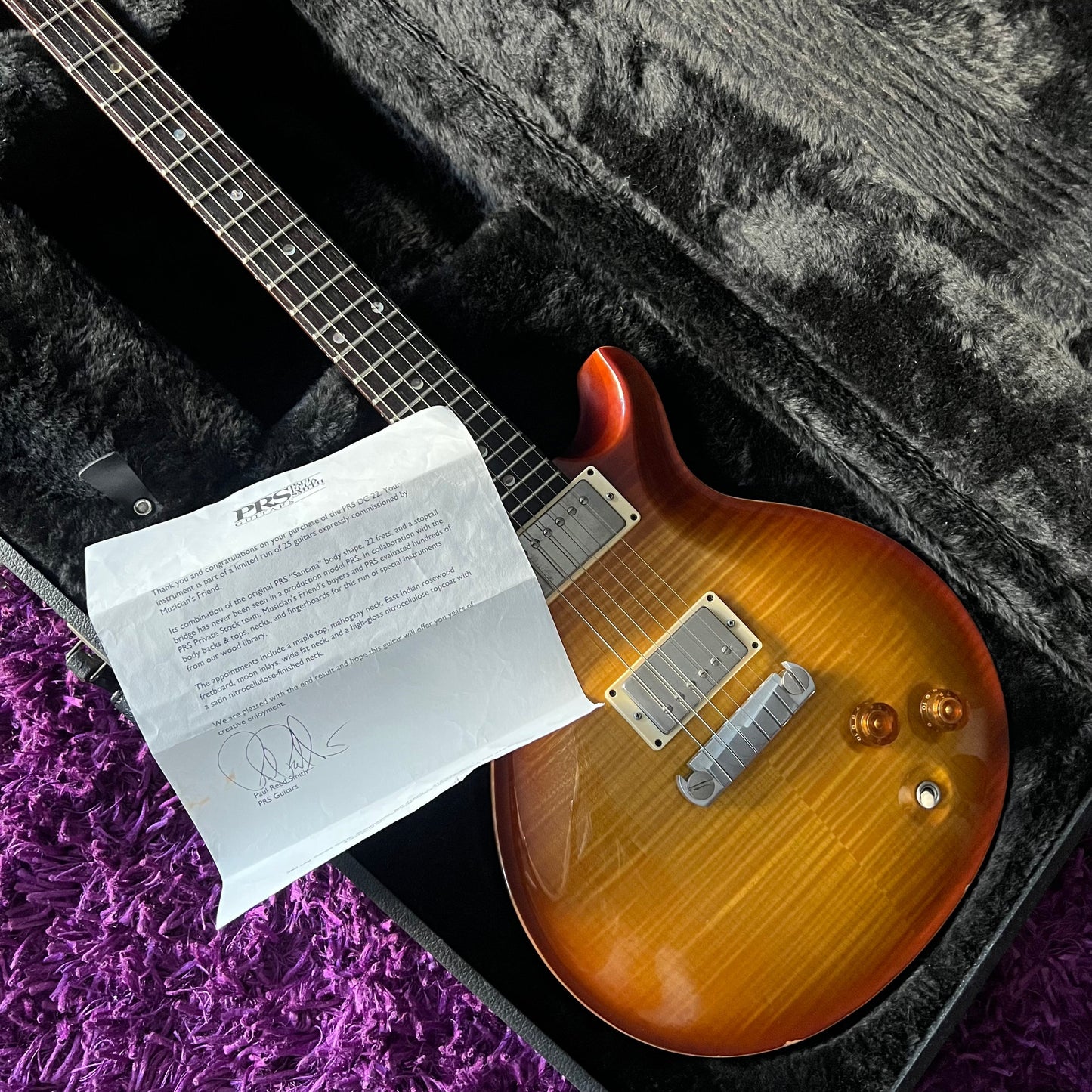 2010 Paul Reed Smith Wood Library DC22 Tobacco Sunburst (23/25)