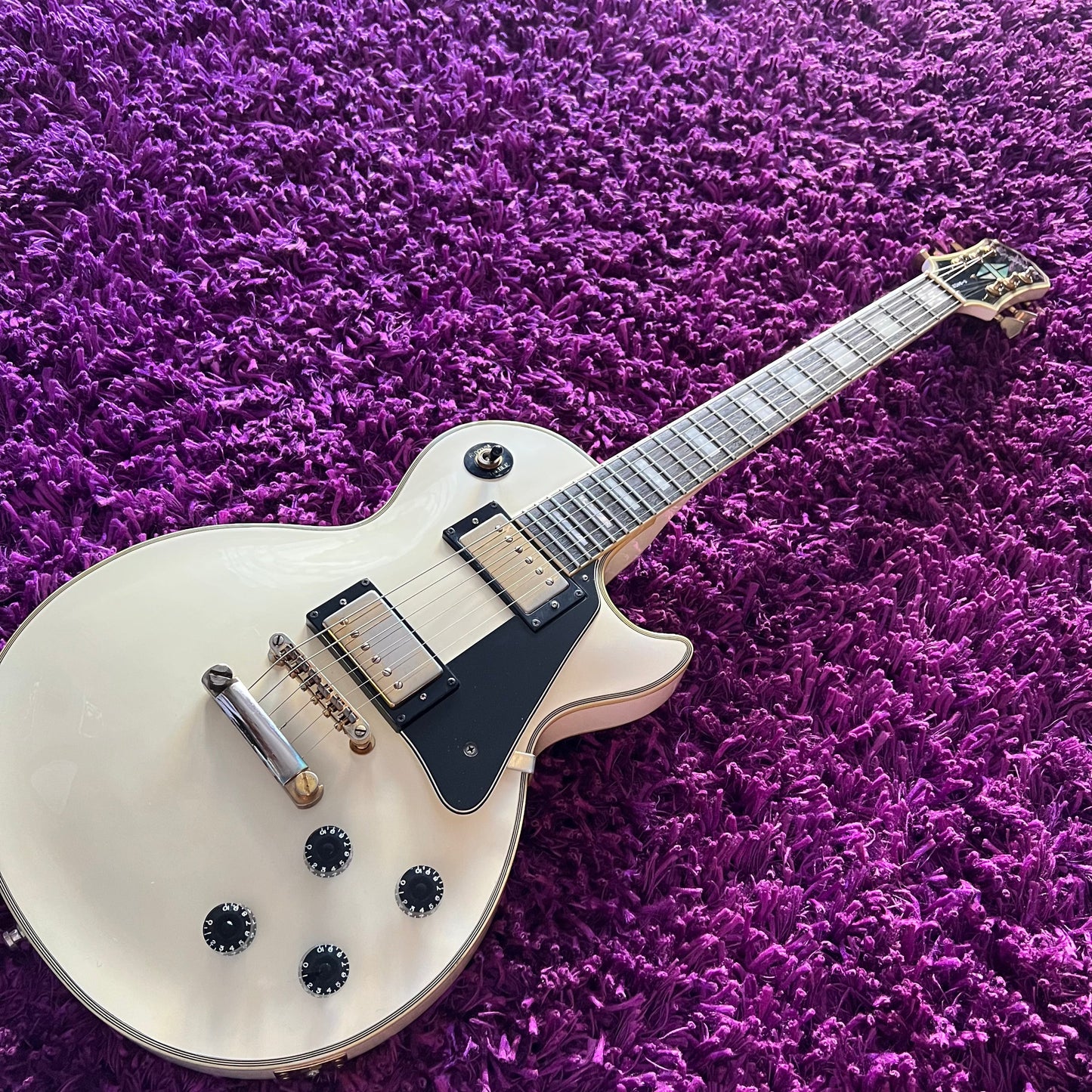 1999 Epiphone (by Gibson) Les Paul Custom White (Korean Unsung) (w/ HSC)