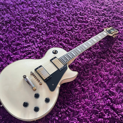1999 Epiphone (by Gibson) Les Paul Custom White (Korean Unsung) (w/ HSC)