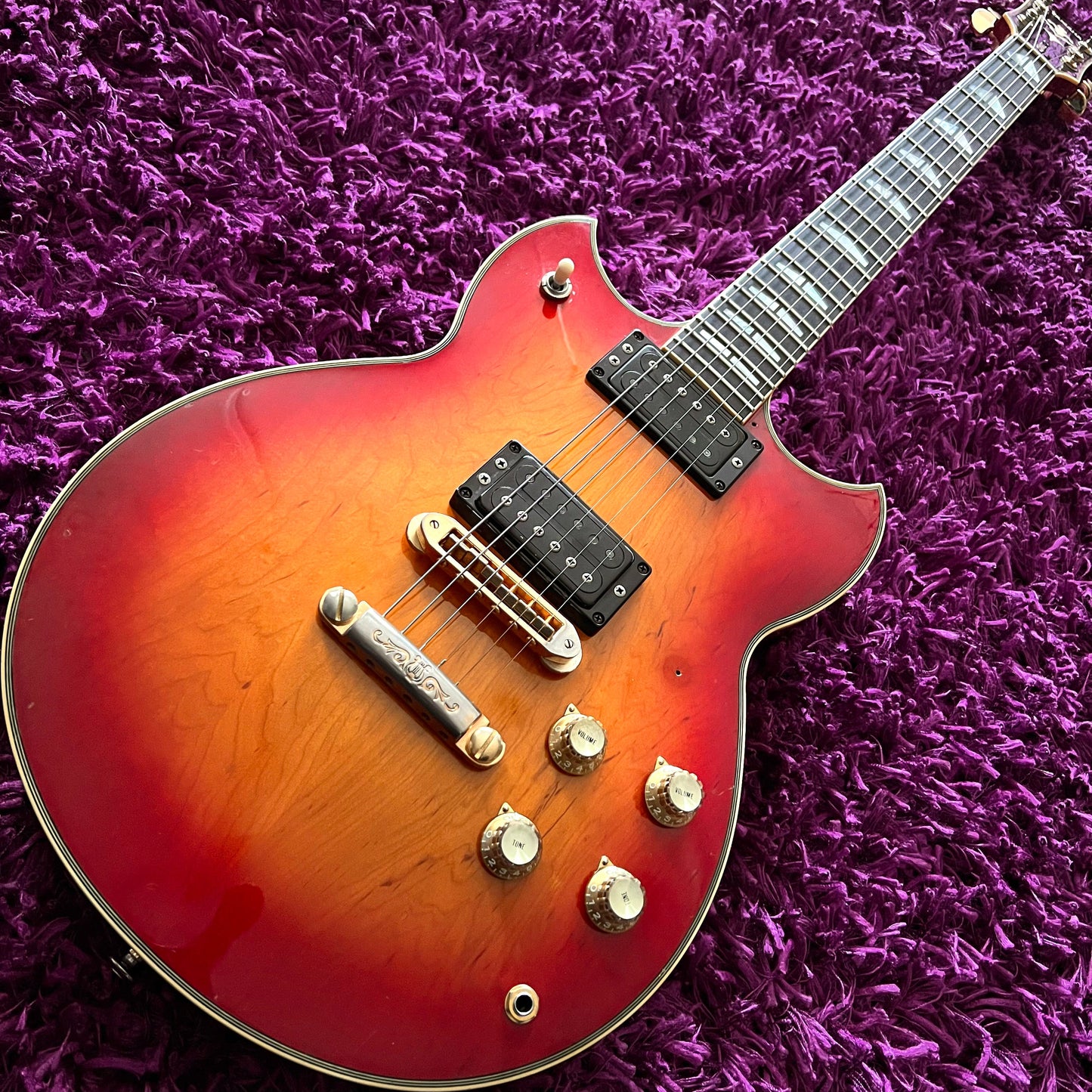 1980 Yamaha SG-1000 Double Cutaway Electric Guitar (Cherry Sunburst) (w/ OHSC)