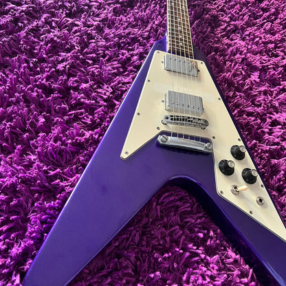 Late 1970s Greco Japan FV-600 Flying V (Refinished Purple Sparkle)